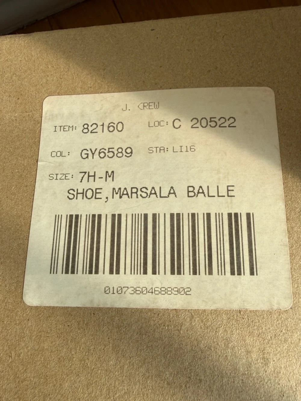 Vintage Italian new with box Marsala ballet flats sz 7.5
